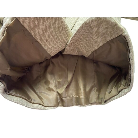 Vintage Y2K Old Navy Herringbone Wool Blazer Size S Fitted Short Academia Preppy - Picture 12 of 16